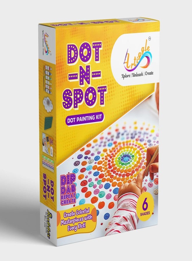 Artiggle DOT-N-SPOT| DIY Dot Painting Kit | Activity Kit For All Ages | Gifts For Kids | Mess-Free Art & Craft Activity For Girls & Boys | Mandala Art Kit | Coloring And Painting Kits,Multi Color - Image 2